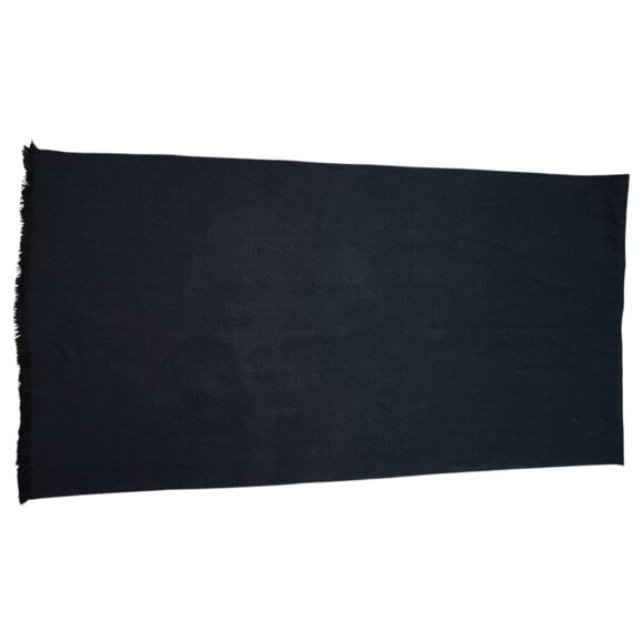 New Gap Womens Navy Blue Shawl Scarf 20 x 78” Wrap Herringbone One Size Acrylic - Picture 7 of 9